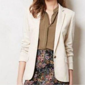 Anthropologie Cartonnier Nude Blazer Size Small